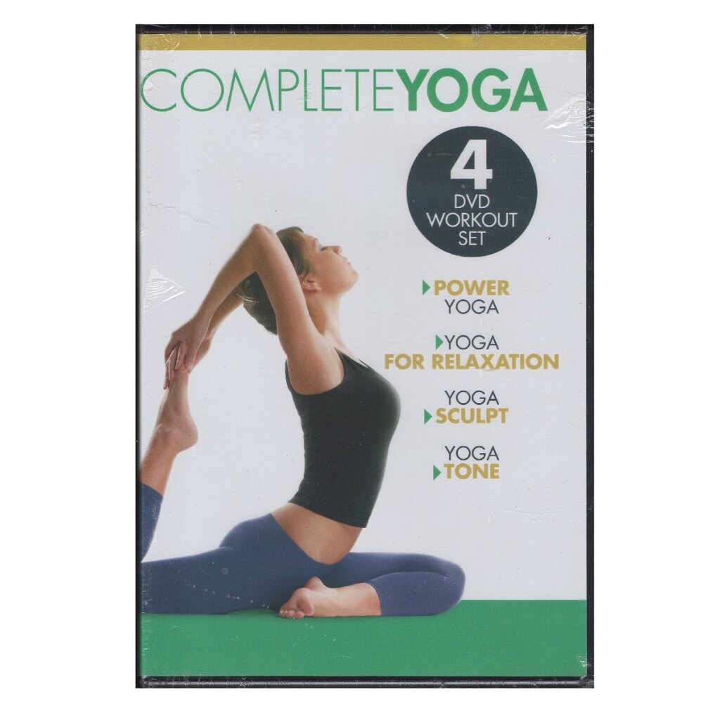 NEW Complete Yoga 4 DVD workout set for power, relaxation, sculpting and toning